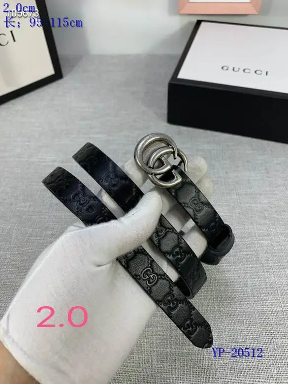 Gucci belt 20mm 95-115cm 8L02