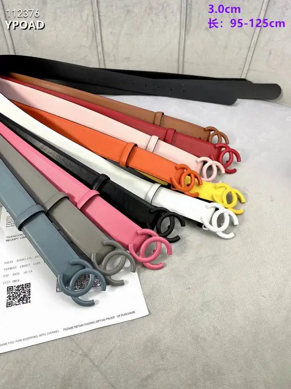 Chanel belt 30mmX90-125cm 8L152