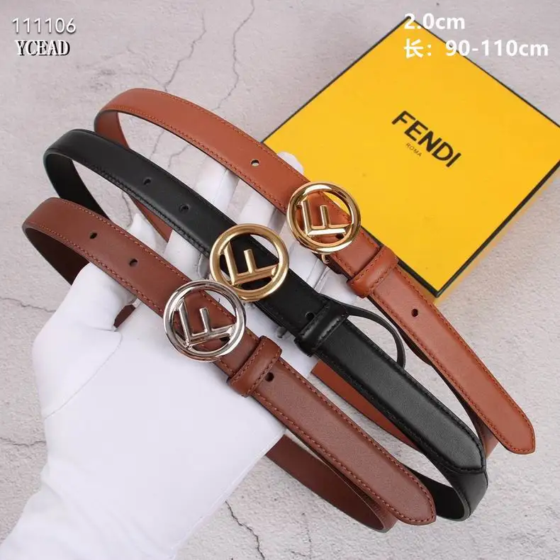 2024Fendi Belt 20mm 1111