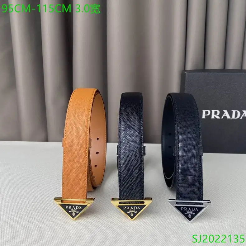 Prada Belt 30mmX95-115cm 7D01