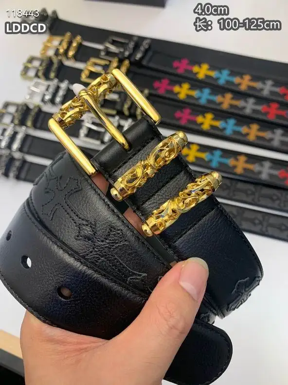 Chrome Hearts belt 38mmX100-125cm 8L25